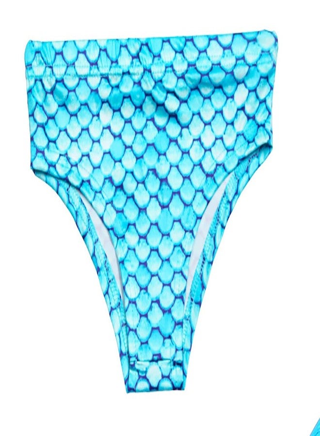 فانسي دريسويل بدلة سباحة حورية البحر من البوليستر من FancyDressWale للبنات (مقاسات: 3 سنوات، 4 سنوات، عادي، أزرق) - Image 5